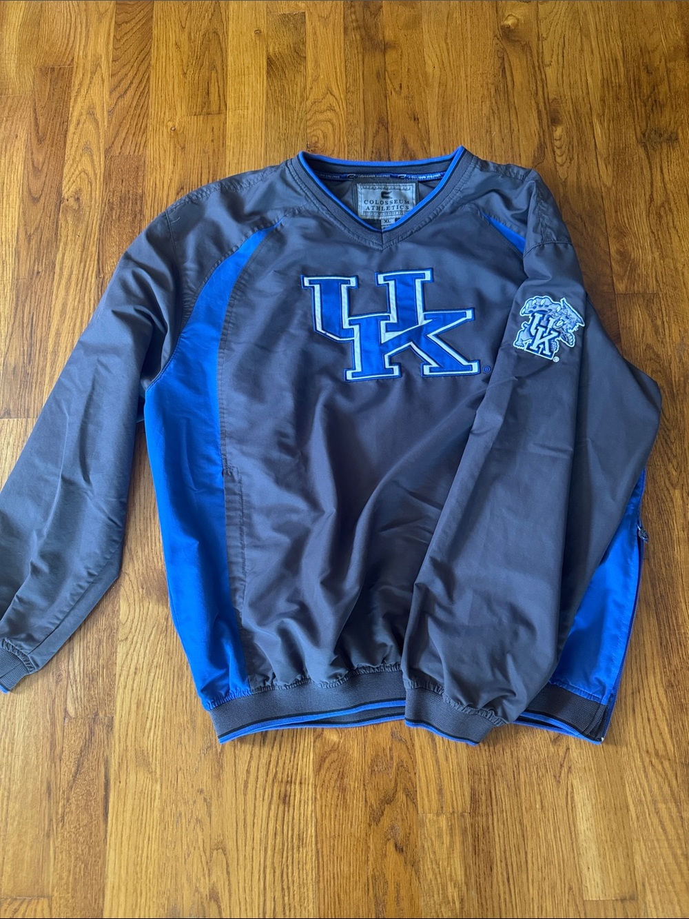 University of Kentucky Gray & Blue Pullover Windbreaker